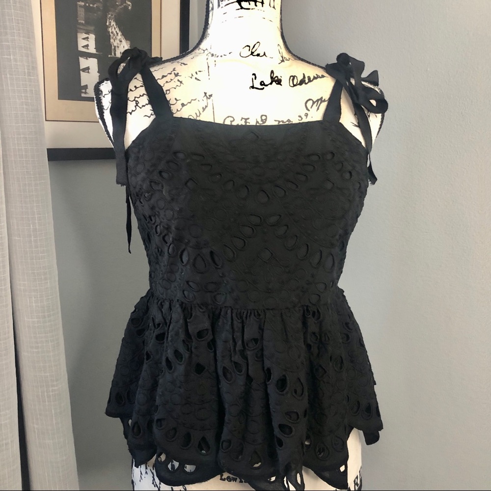 J. Crew black lace top
